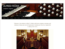 Tablet Screenshot of alfredfedak.com